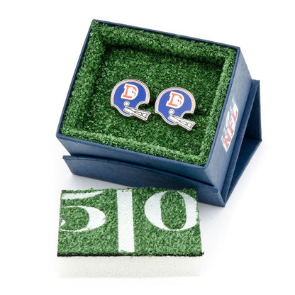 NFL Denver Broncos Throwback Helmet Cufflinks by Cufflinks.com