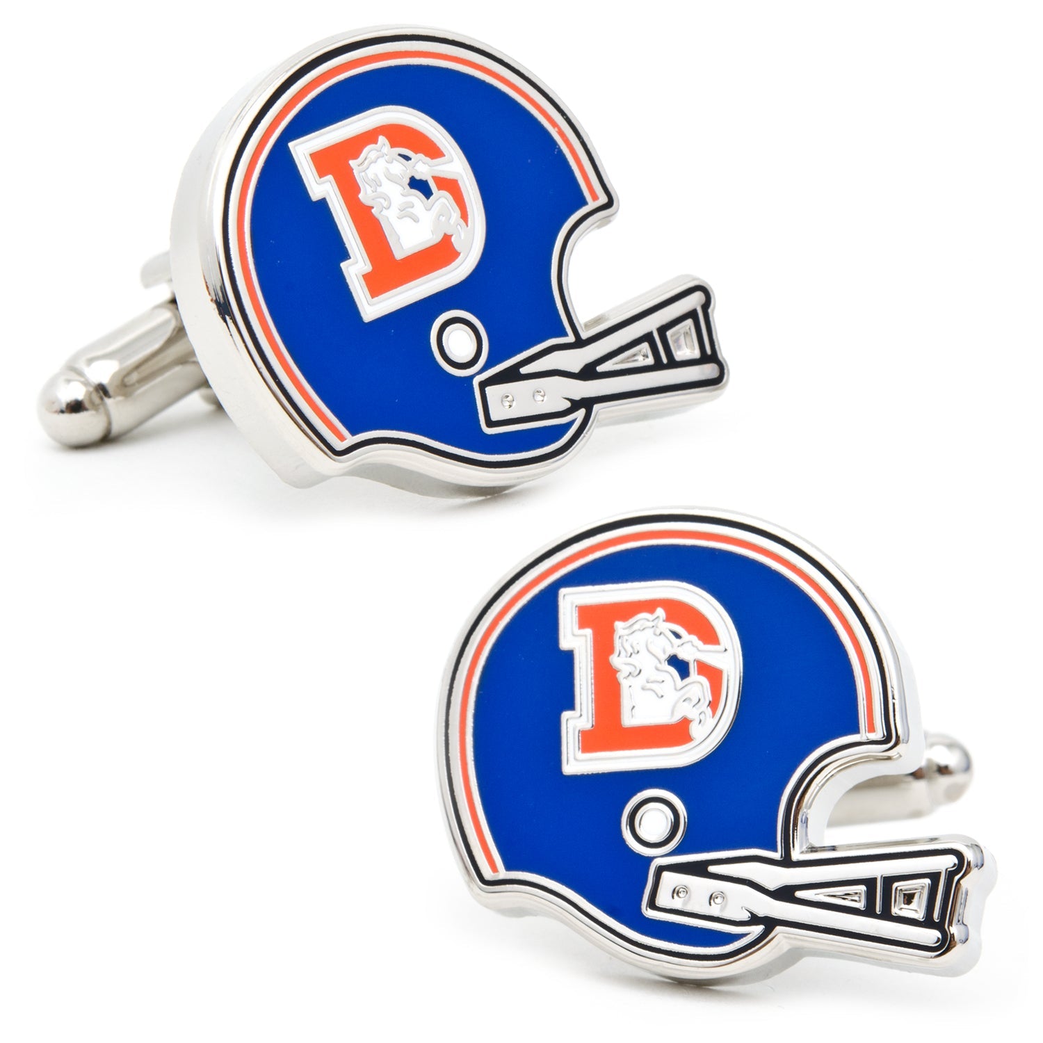 NFL Denver Broncos Throwback Helmet Cufflinks by Cufflinks.com