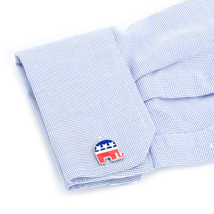 Republican Elephant Cufflinks by Cufflinks.com