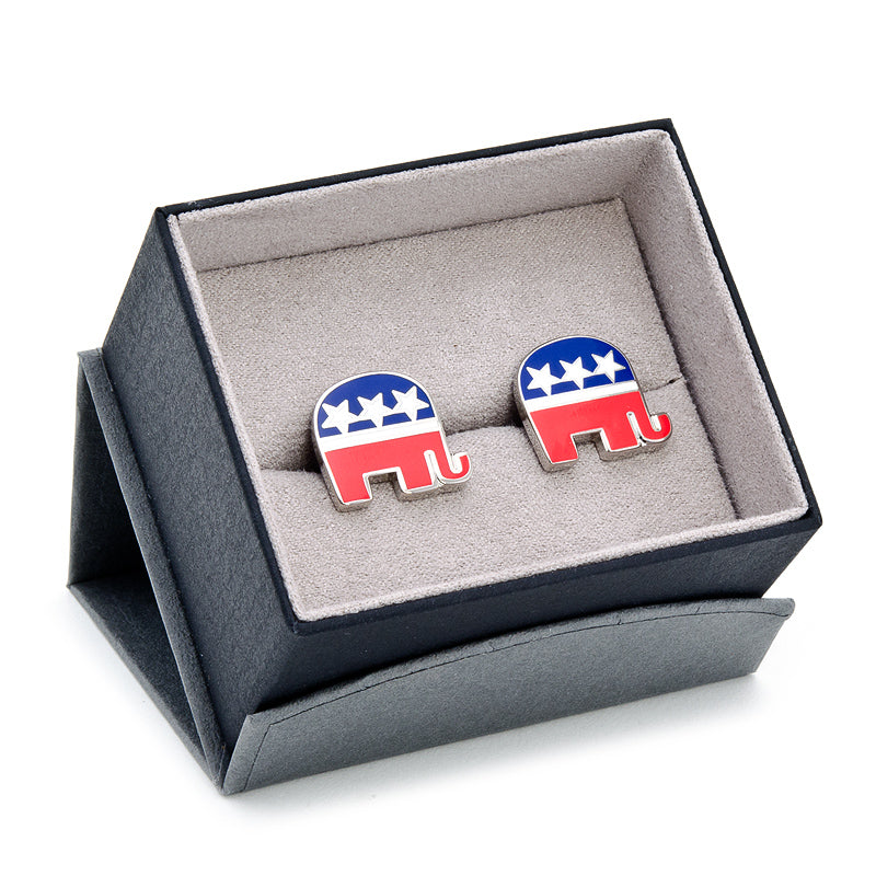 Republican Elephant Cufflinks by Cufflinks.com