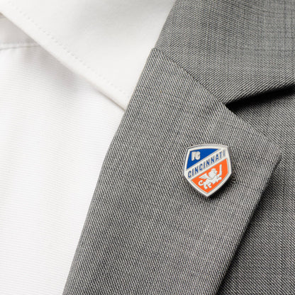 MLS FC Cincinnati Cufflinks and Lapel Pin Gift Set