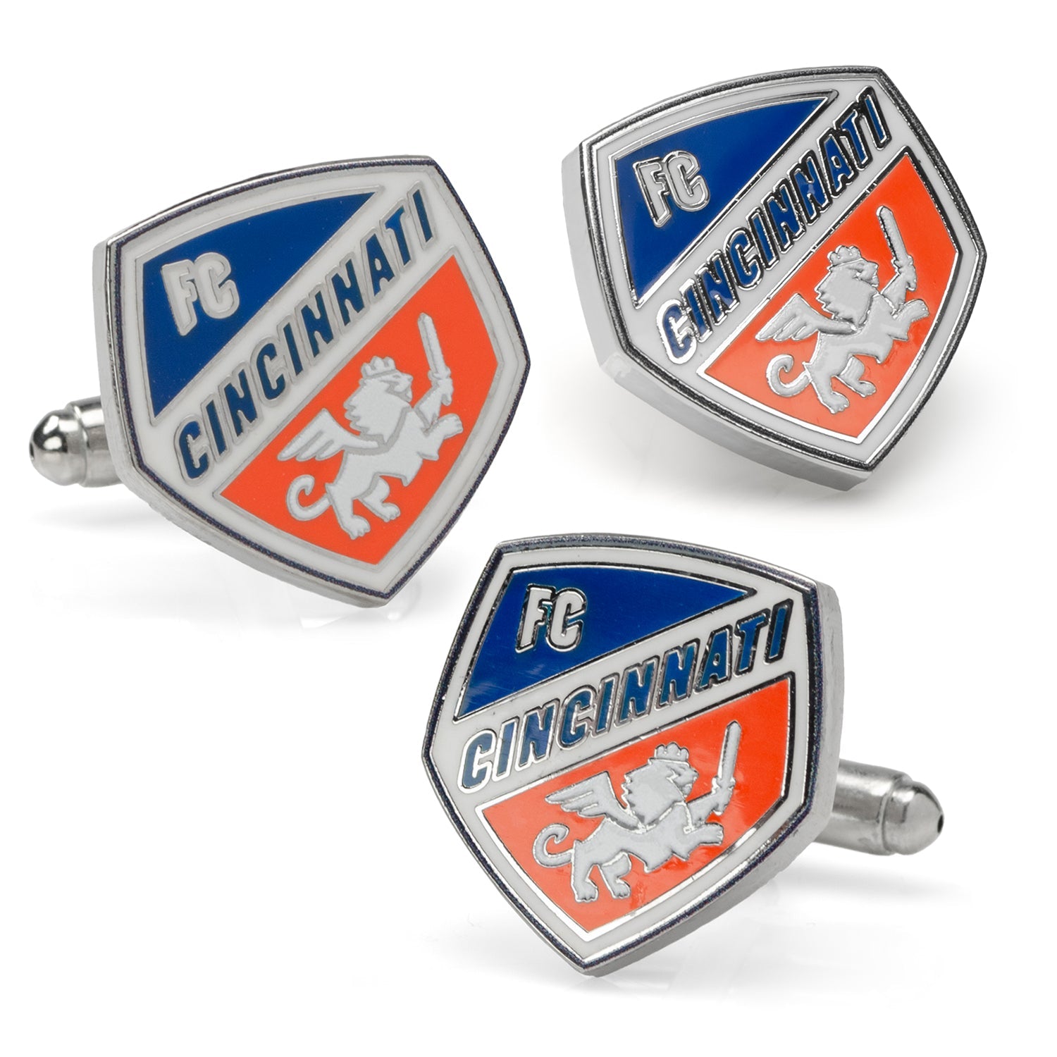 MLS FC Cincinnati Cufflinks and Lapel Pin Gift Set