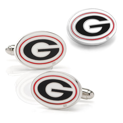 NCAA University of Georgia Bulldog Cufflinks and Lapel Pin Gift Set