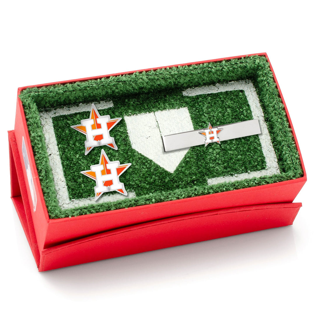 MLB Houston Astros Cufflinks and Tie Bar Gift Set