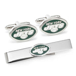 NFL New York Jets Cufflinks & Tie Bar Gift Set