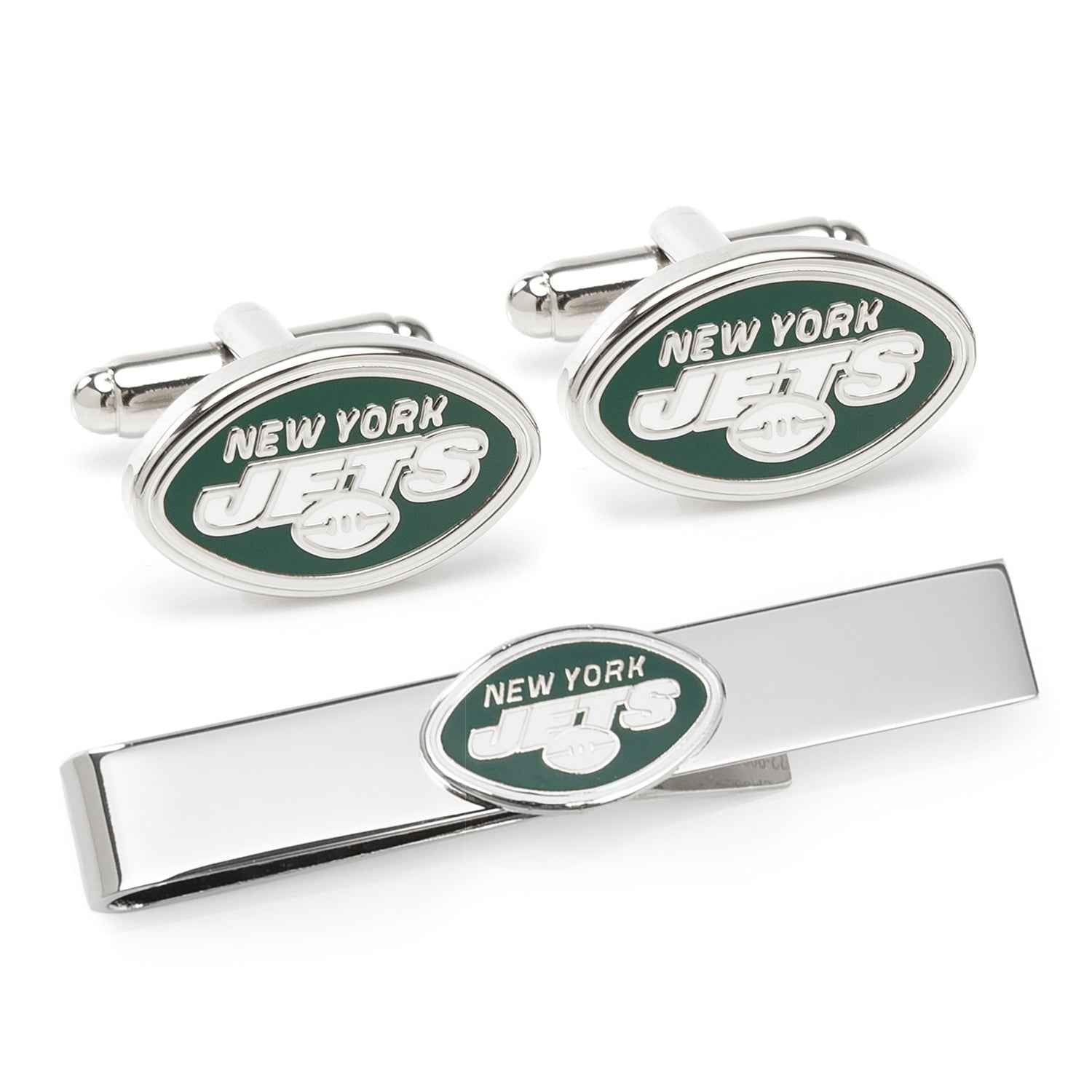 NFL New York Jets Cufflinks &amp; Tie Bar Gift Set