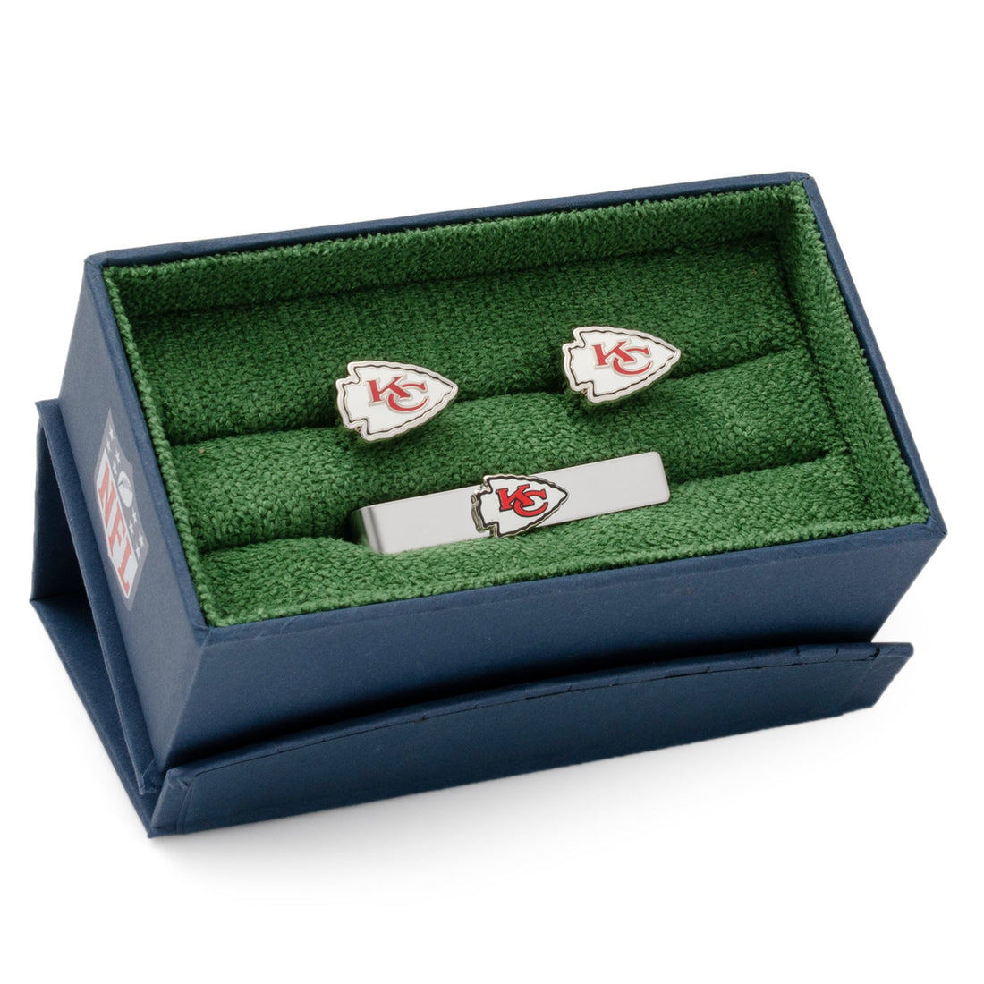 NFL Kansas City Chiefs Cufflinks and Tie Clip Gift Set