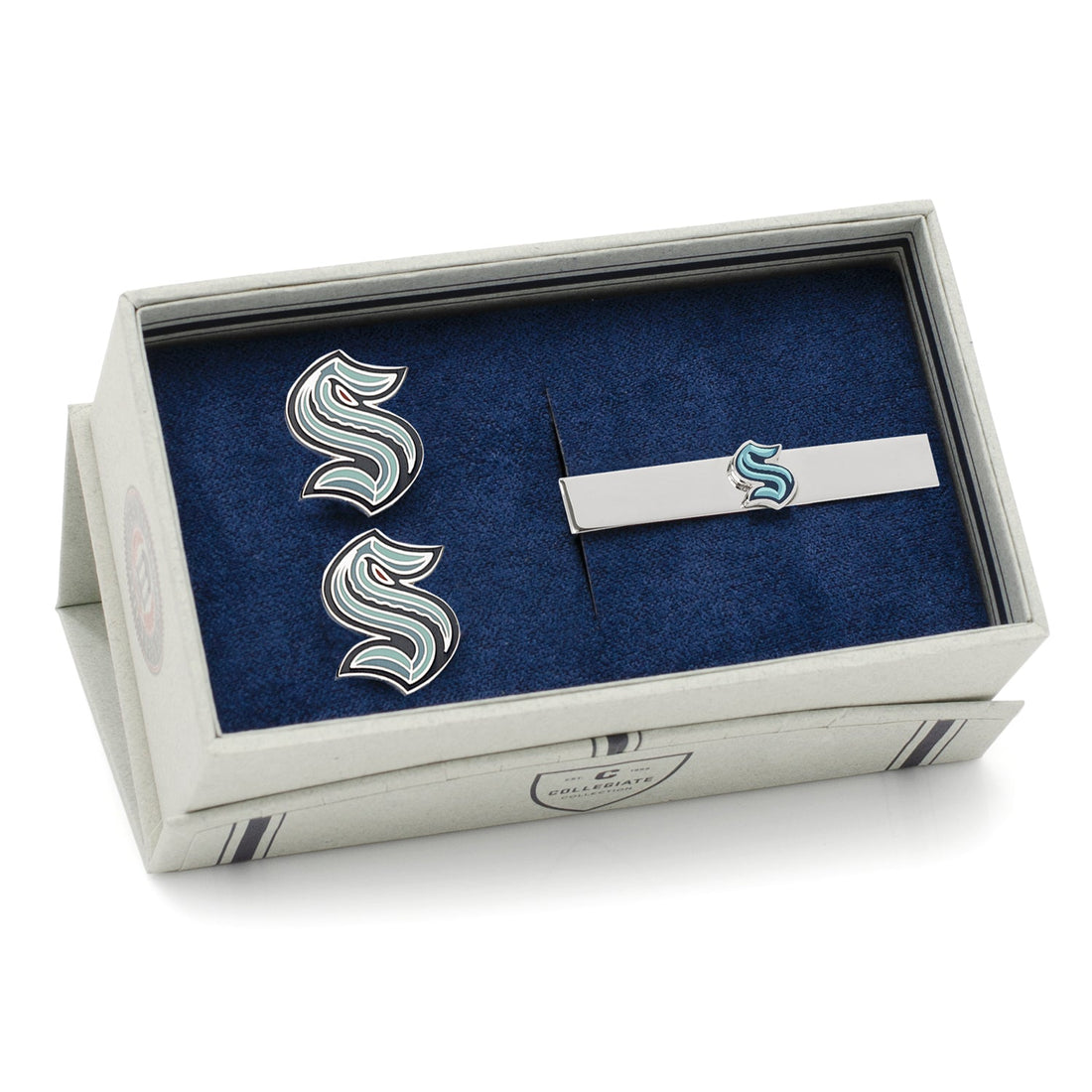 NHL Seattle Kraken Cufflinks &amp; Tie Clip Gift Set