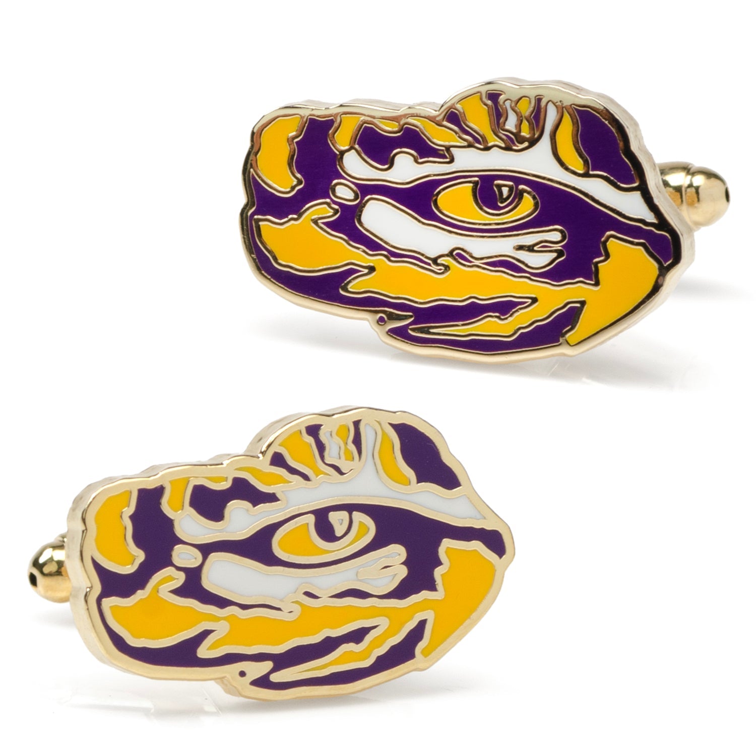 NCAA Gold LSU Tigers Cufflinks by Cufflinks.com