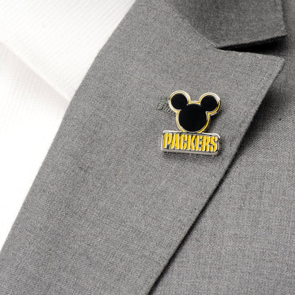 NFL Green Bay Packers &amp; Mickey Lapel Pin by Cufflinks.com
