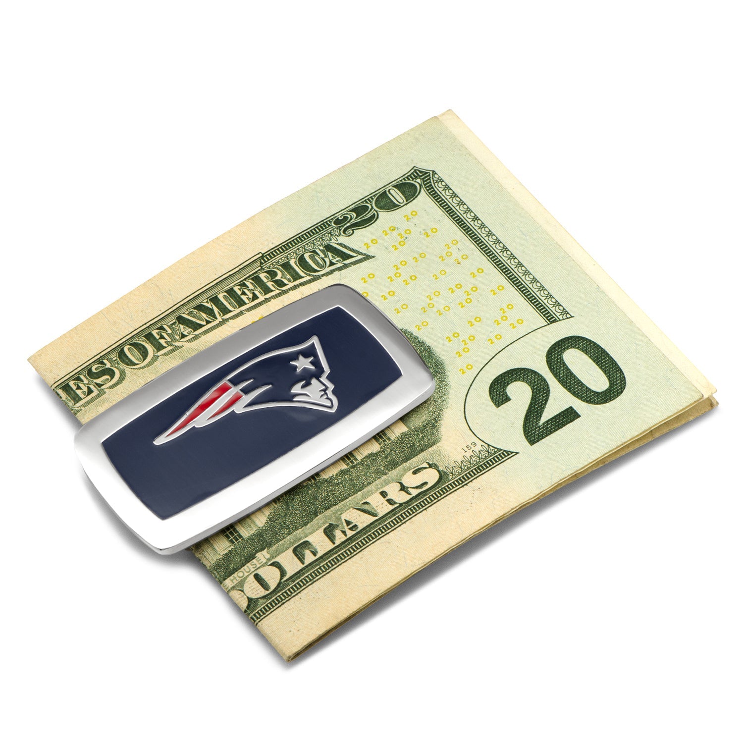 NFL New England Patriots Cushion Money Clip by Cufflinks.com