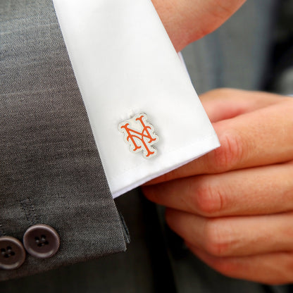 MLB New York Mets Silver Cufflinks by Cufflinks.com