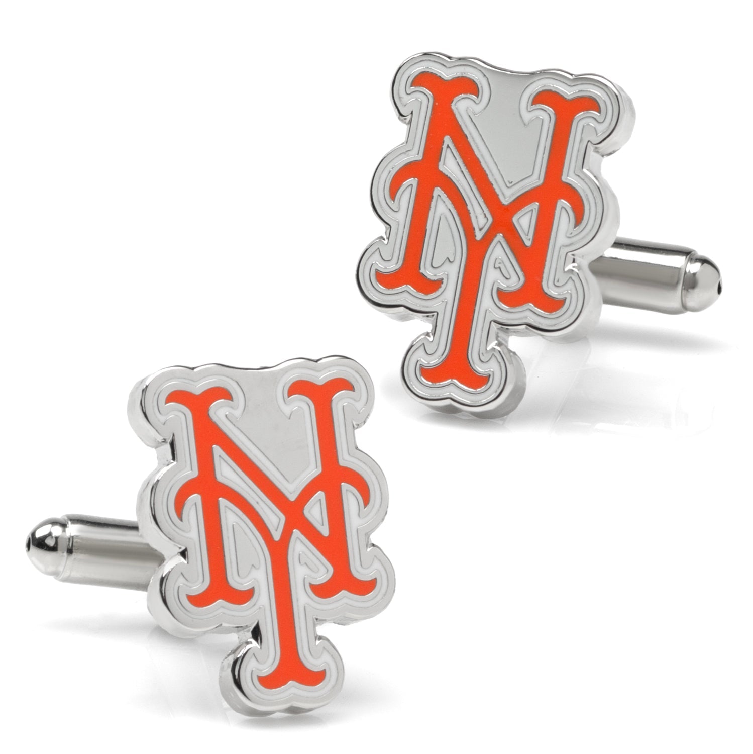 MLB New York Mets Silver Cufflinks by Cufflinks.com
