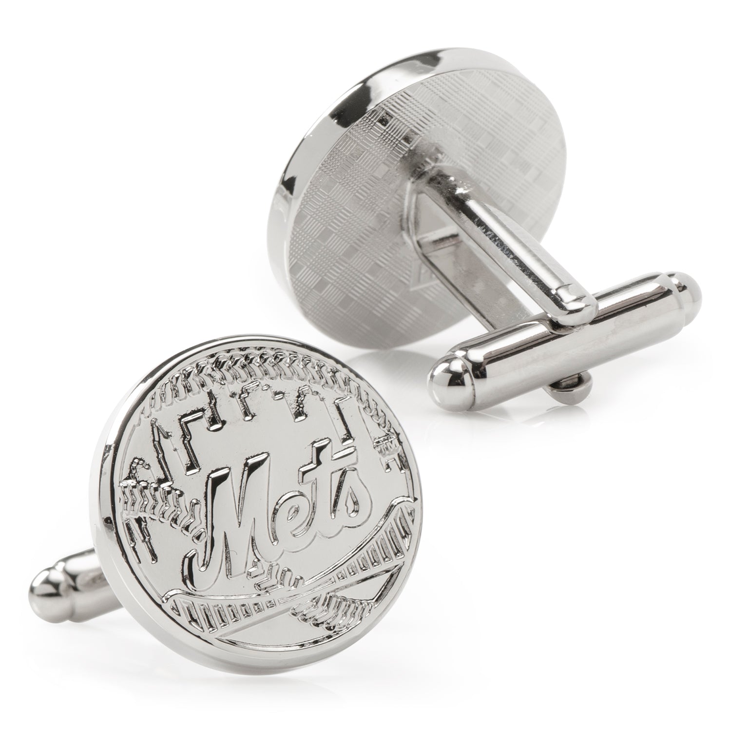 MLB New York Mets Silver Edition Cufflinks by Cufflinks.com