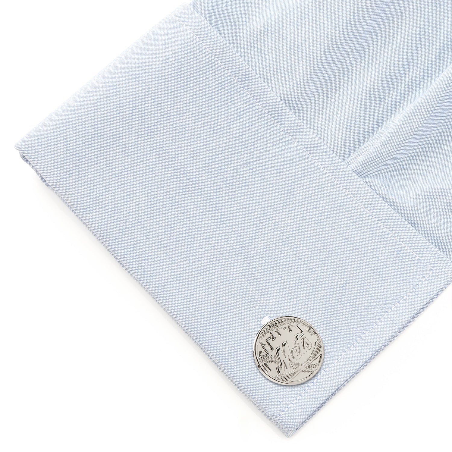MLB New York Mets Silver Edition Cufflinks by Cufflinks.com