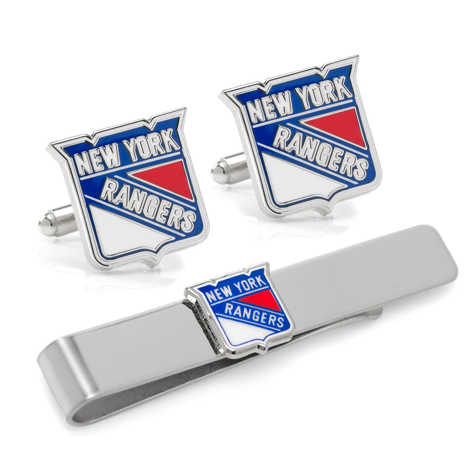NHL New York Rangers Cufflinks &amp; Tie Bar Gift Set