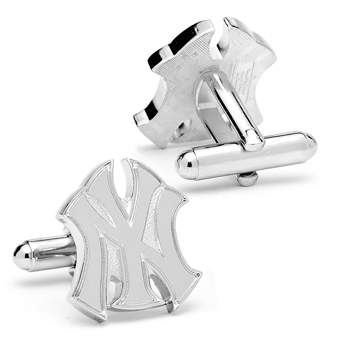MLB New York Yankees Silver Logo Cufflinks by Cufflinks.com