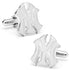 MLB New York Yankees Silver Logo Cufflinks by Cufflinks.com