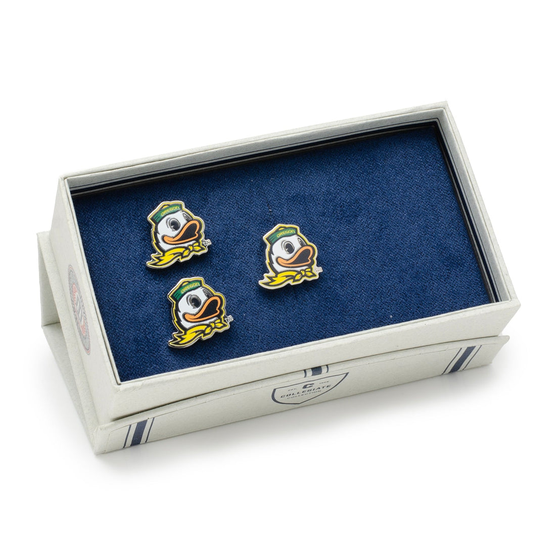 NCAA Oregon Ducks Mascot Cufflinks and Lapel Pin Gift Set