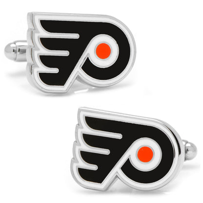 NHL Philadelphia Flyers Silver Cufflinks by Cufflinks.com