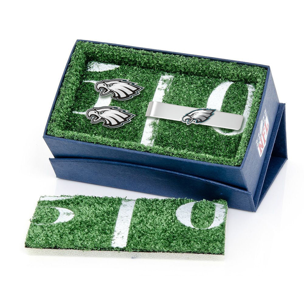 NFL Philadelphia Eagles Cufflinks and Tie Clip Gift Set