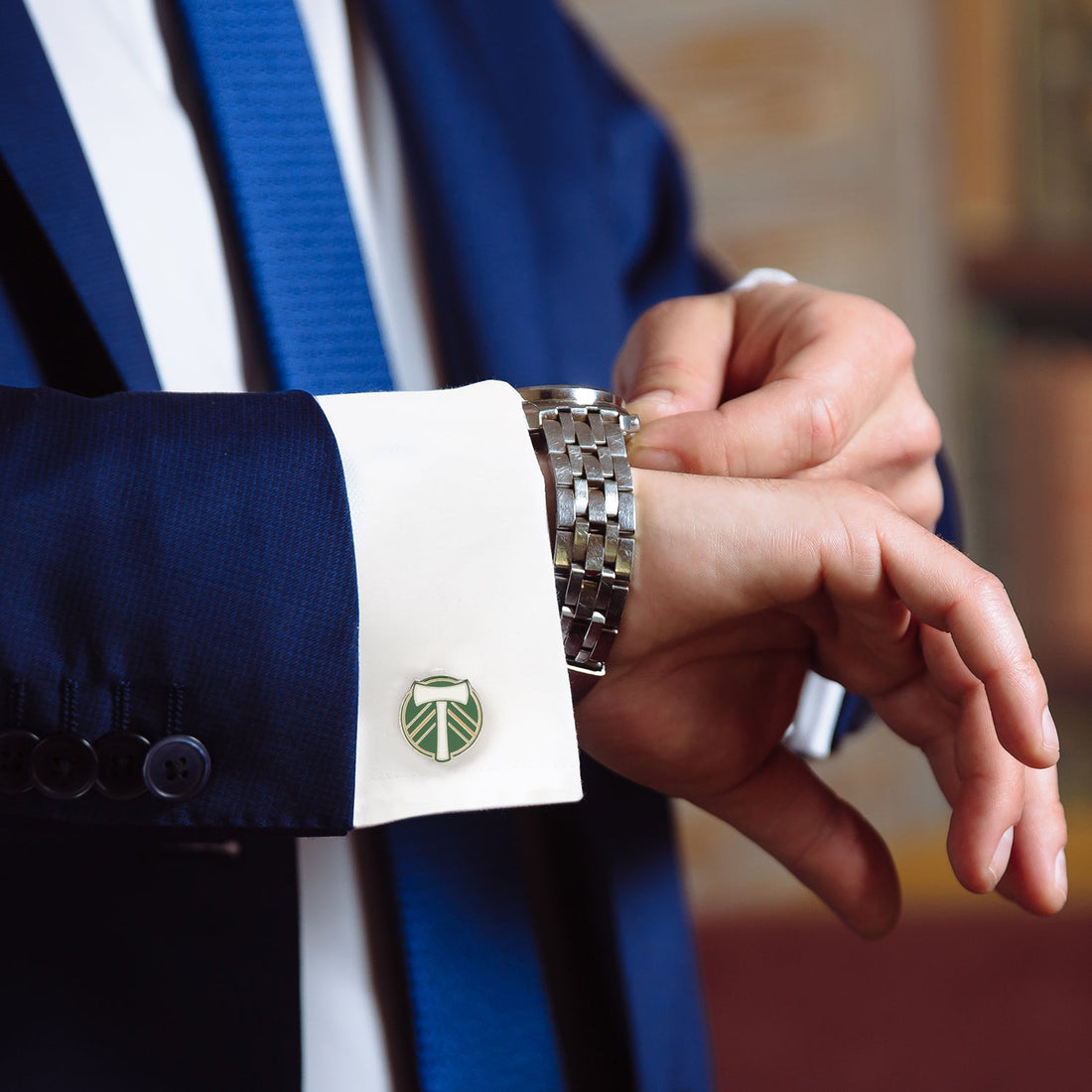 MLS Portland Timbers Cufflinks by Cufflinks.com