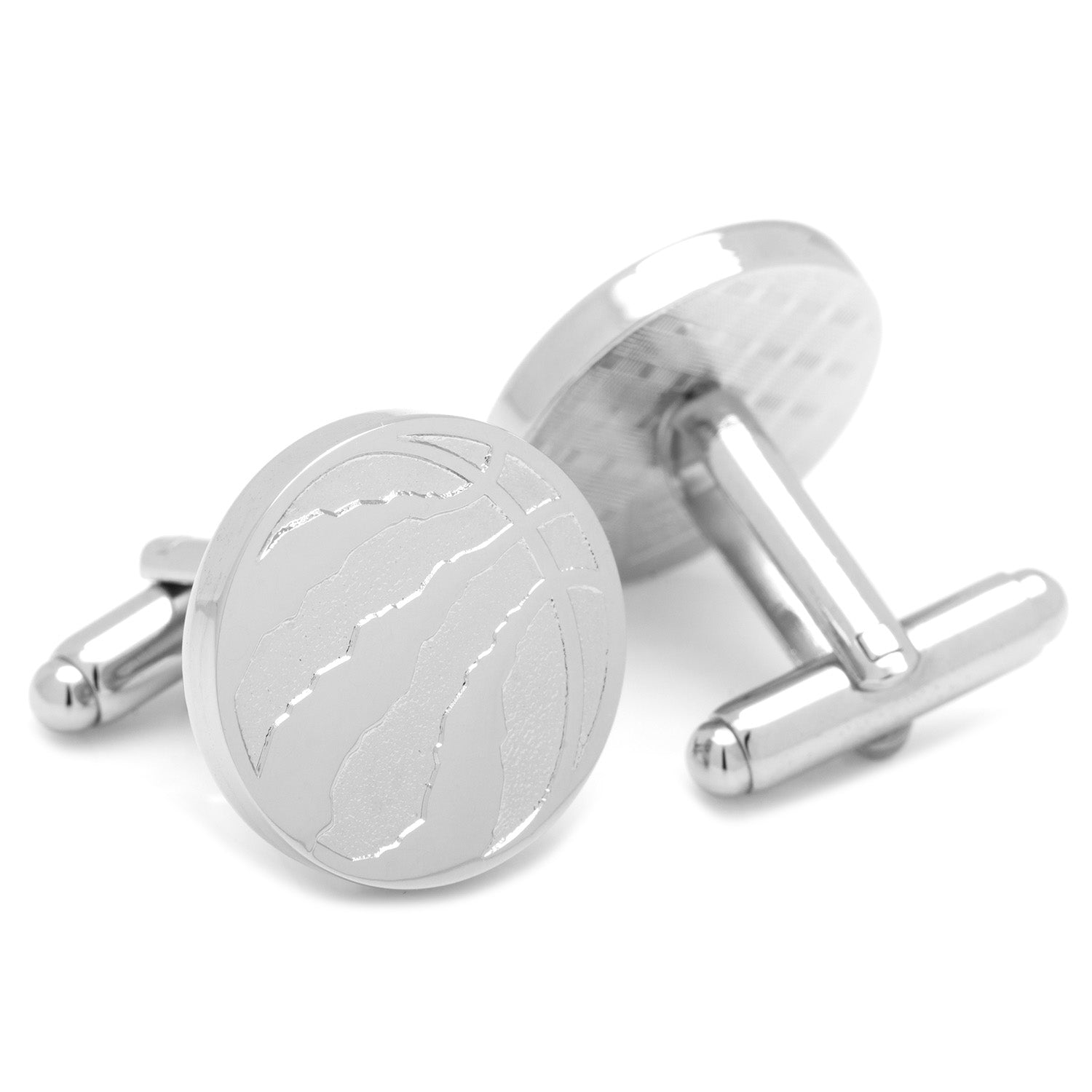 NBA Toronto Raptors Silver Edition Cufflinks by Cufflinks.com