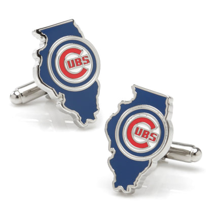 MLB Chicago Cubs State Shaped Cufflinks by Cufflinks.com