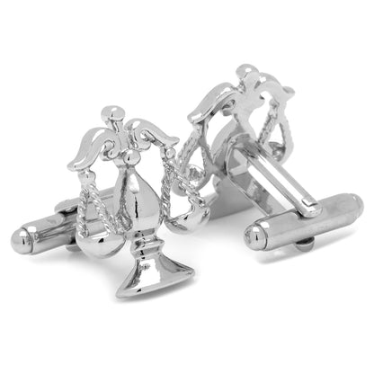 Silver Scales of Justice Cufflinks by Cufflinks.com