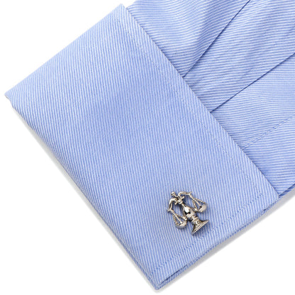 Silver Scales of Justice Cufflinks by Cufflinks.com