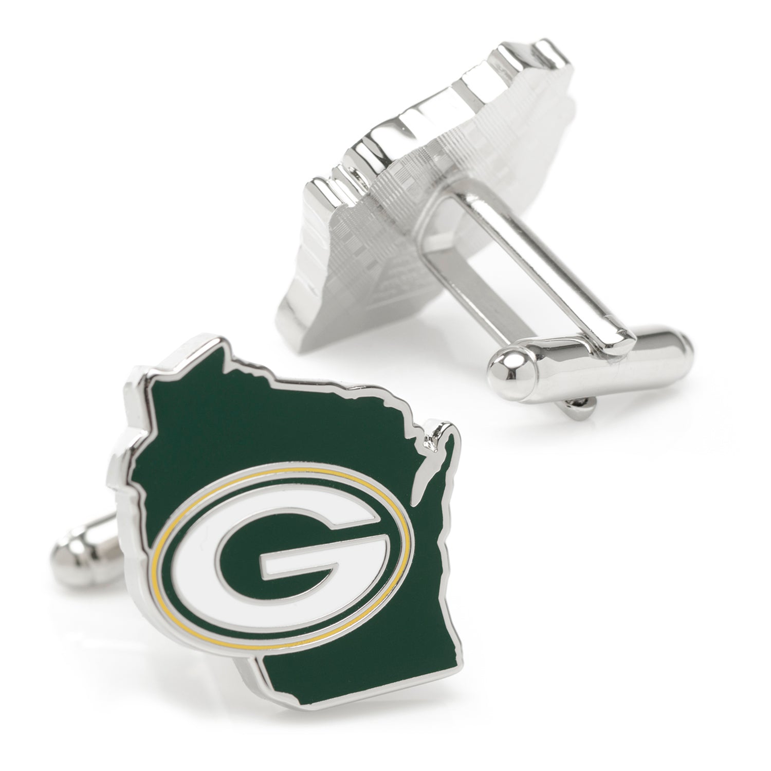 NFL Green Bay Packers State Shaped Cufflinks by Cufflinks.com