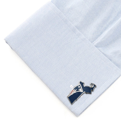 NFL New England Patriots State Shaped Cufflinks by Cufflinks.com