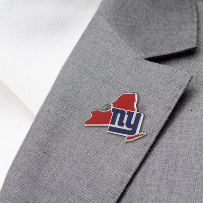 NFL New York Giants State Shaped Lapel Pin by Cufflinks.com