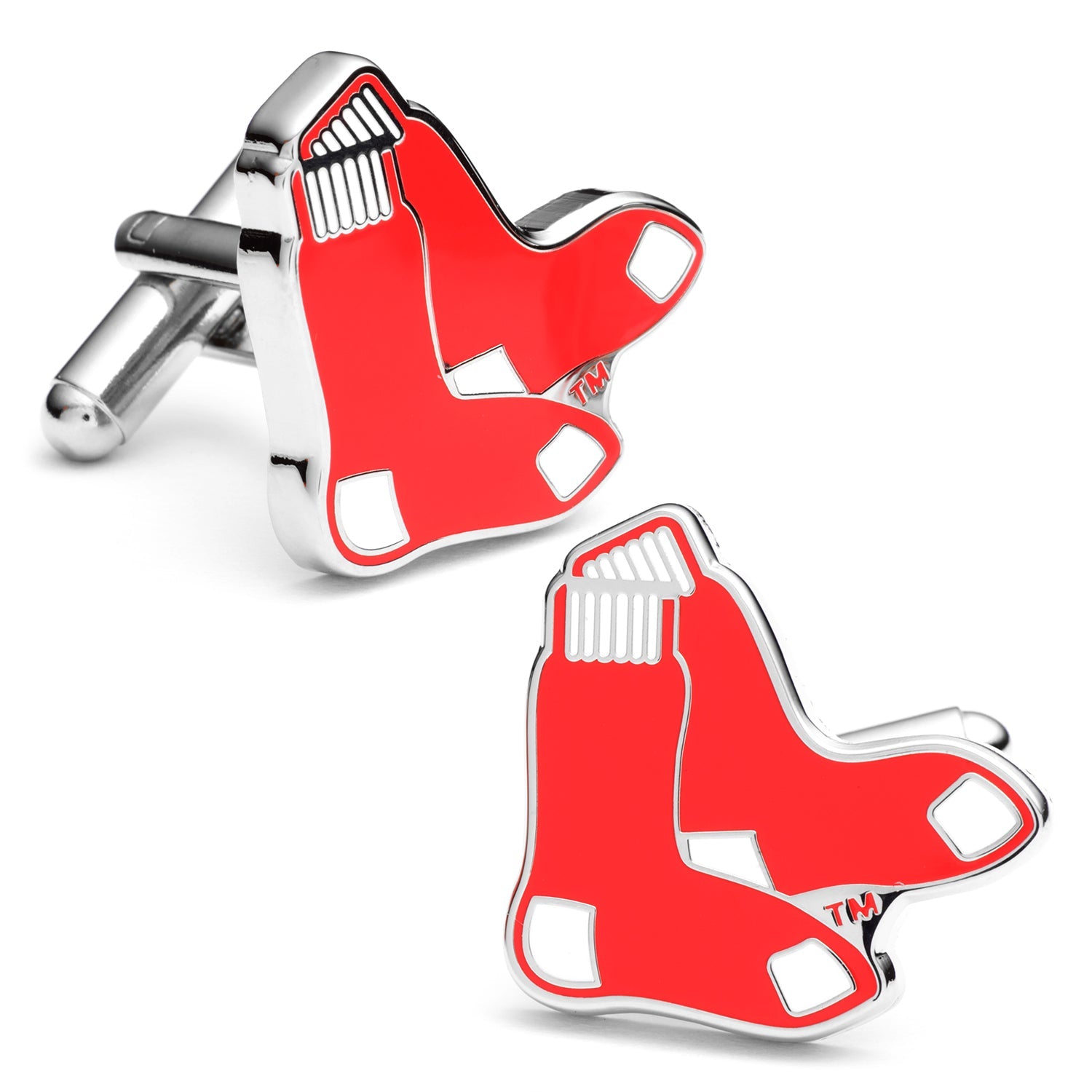 MLB Boston Red Sox Cufflinks and Tie Bar Gift Set by Cufflinks.com