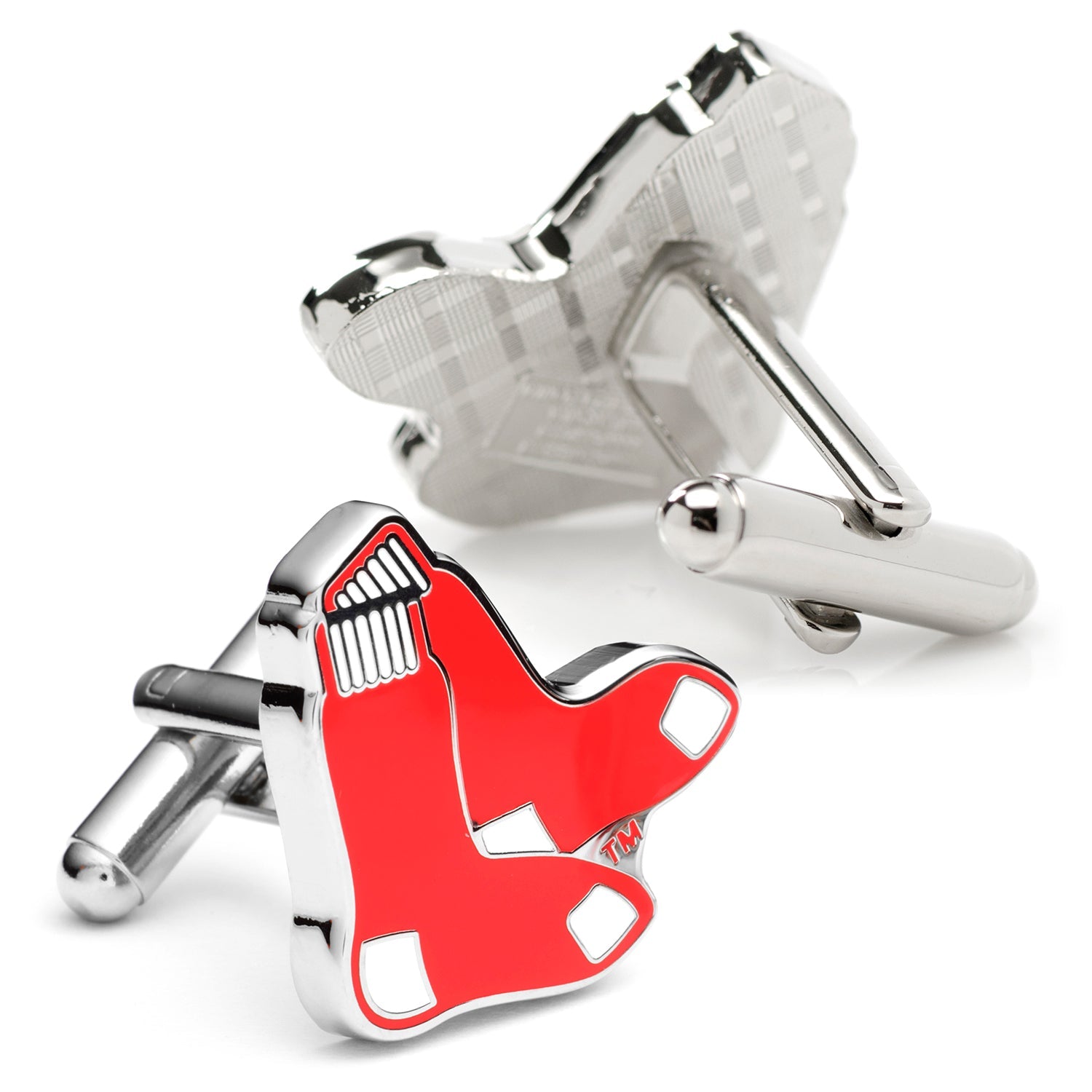 MLB Boston Red Sox Cufflinks and Tie Bar Gift Set by Cufflinks.com