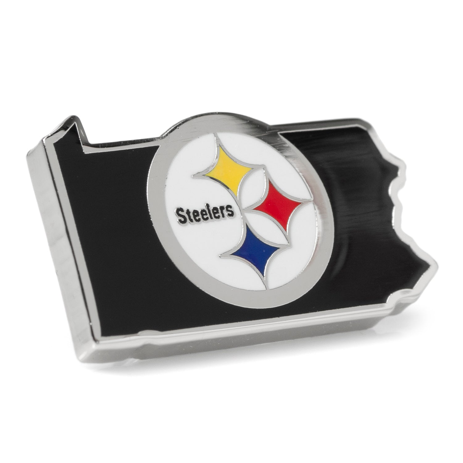 NFL Pittsburgh Steelers State Shaped Lapel Pin by Cufflinks.com