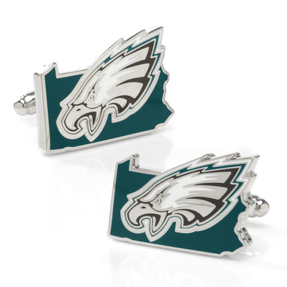 NFL Philadelphia Eagles State Shaped Cufflinks by Cufflinks.com