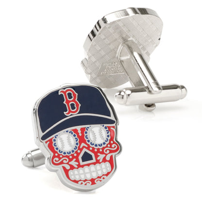 MLB Boston Red Sox Sugar Skull Cufflinks by Cufflinks.com