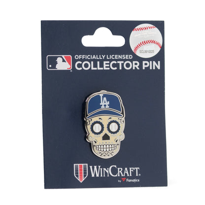 MLB LA Dodgers Sugar Skull Lapel Pin by Cufflinks.com