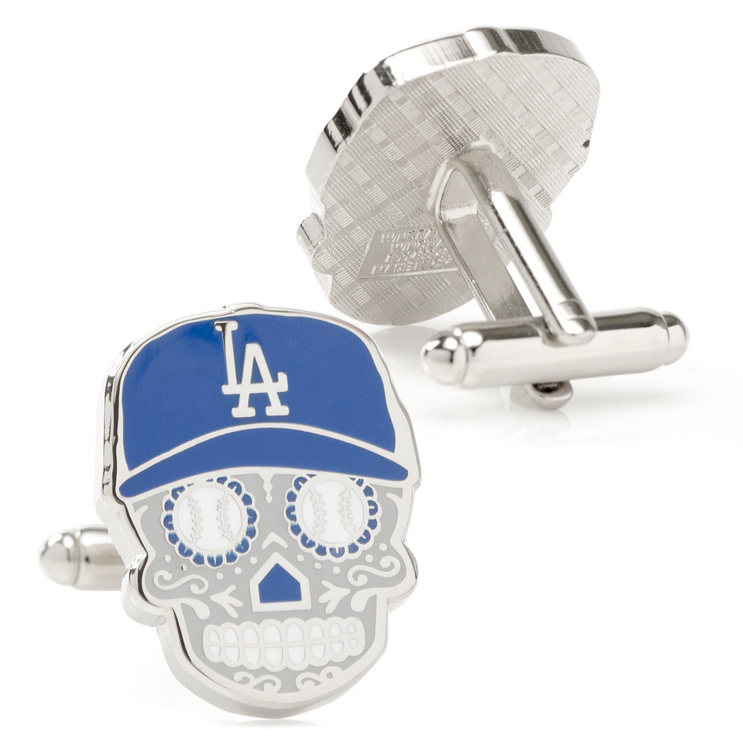 MLB LA Dodgers Sugar Skull Cufflinks by Cufflinks.com