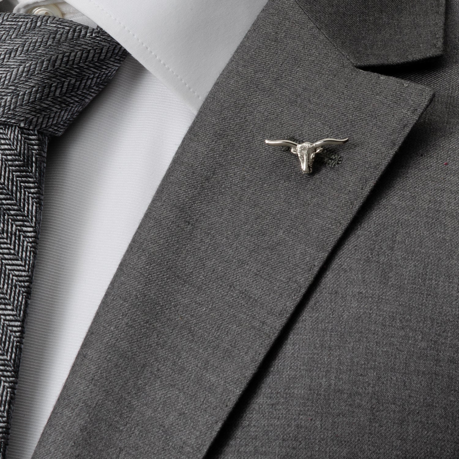 Longhorn Steer Lapel Pin by Cufflinks.com