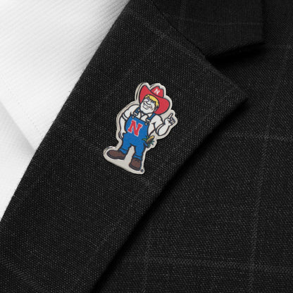 NCAA Nebraska Herbie Husker Mascot Lapel Pin by Cufflinks.com