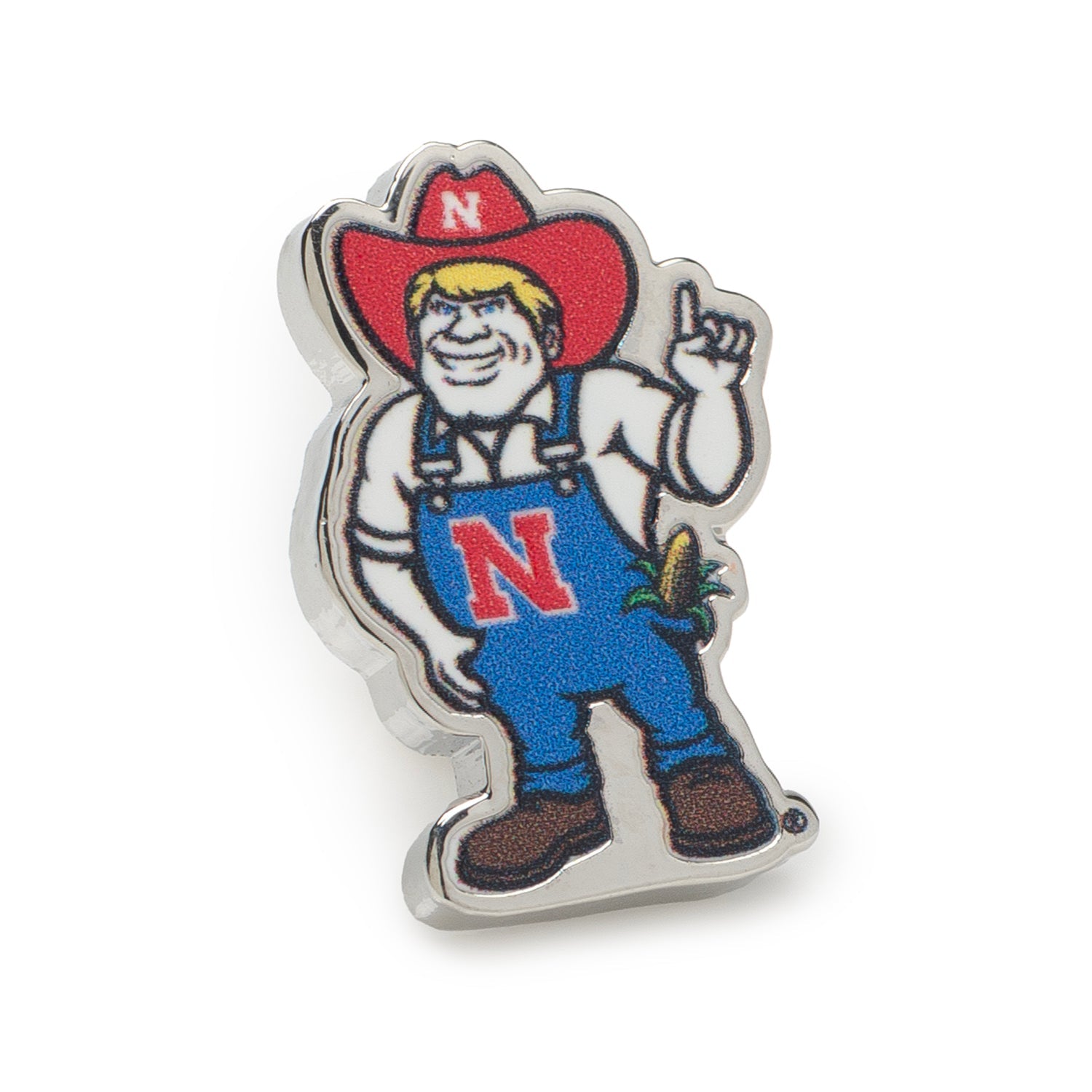 NCAA Nebraska Herbie Husker Mascot Lapel Pin by Cufflinks.com