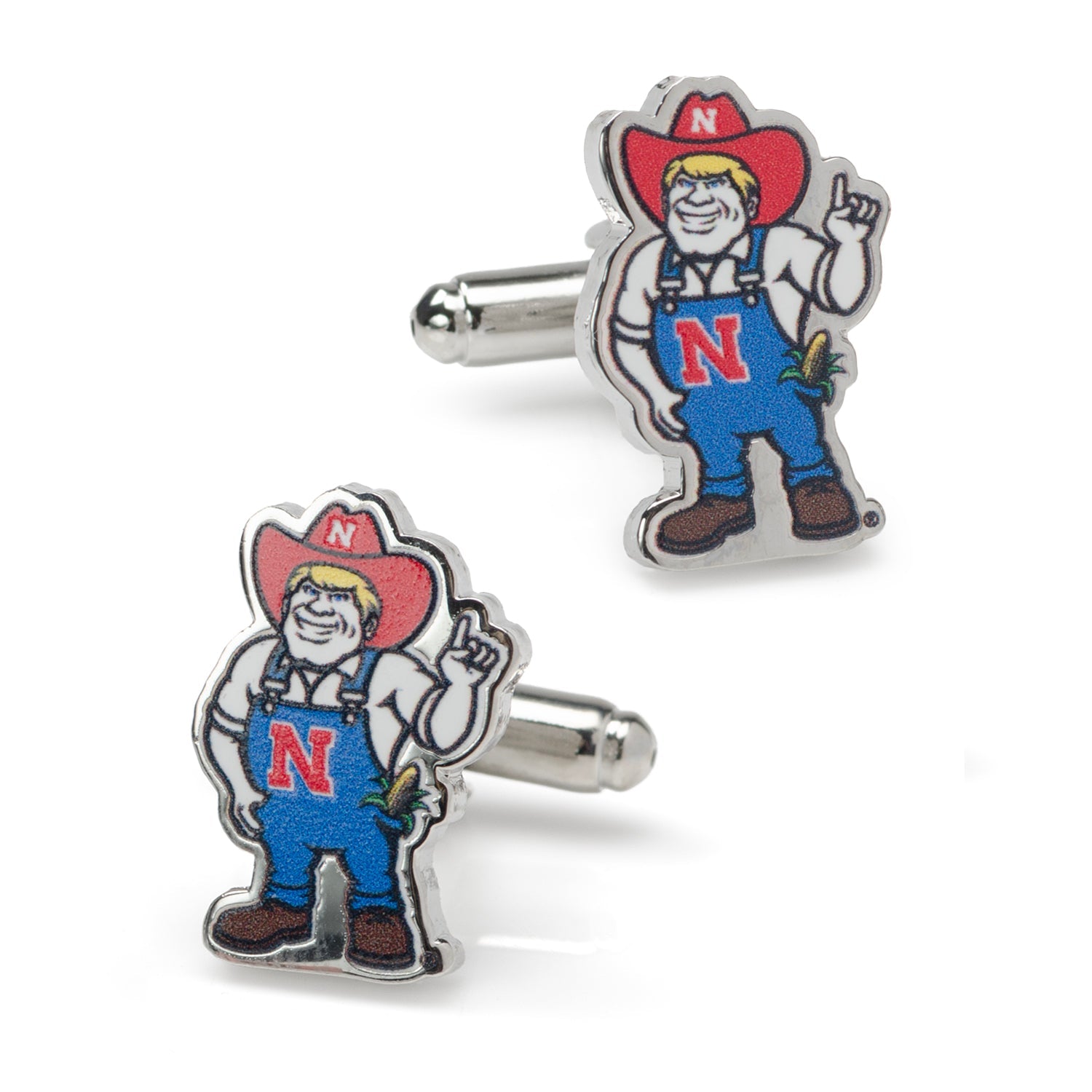 NCAA Nebraska Herbie Husker Mascot Cufflinks by Cufflinks.com