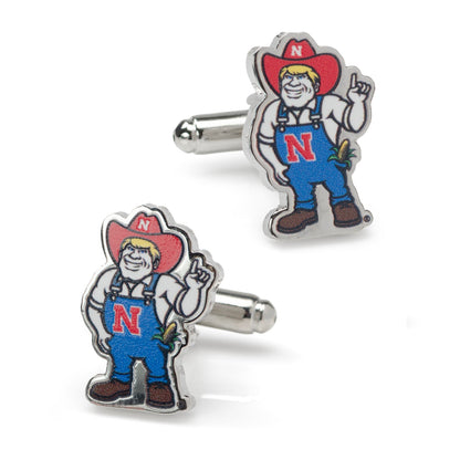 NCAA Nebraska Herbie Husker Mascot Cufflinks by Cufflinks.com