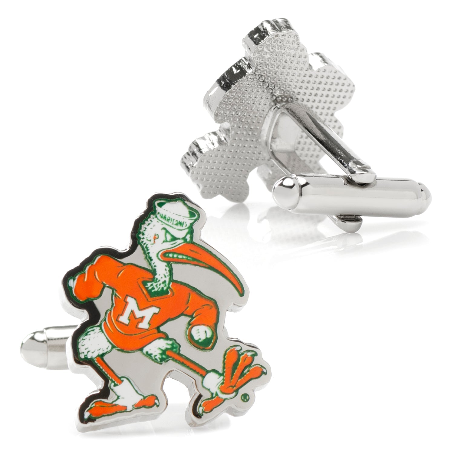 NCAA University of Miami Hurricanes Throwback Cufflinks by Cufflinks.com