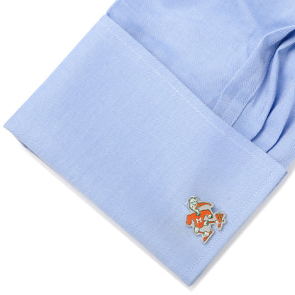 NCAA University of Miami Hurricanes Throwback Cufflinks by Cufflinks.com