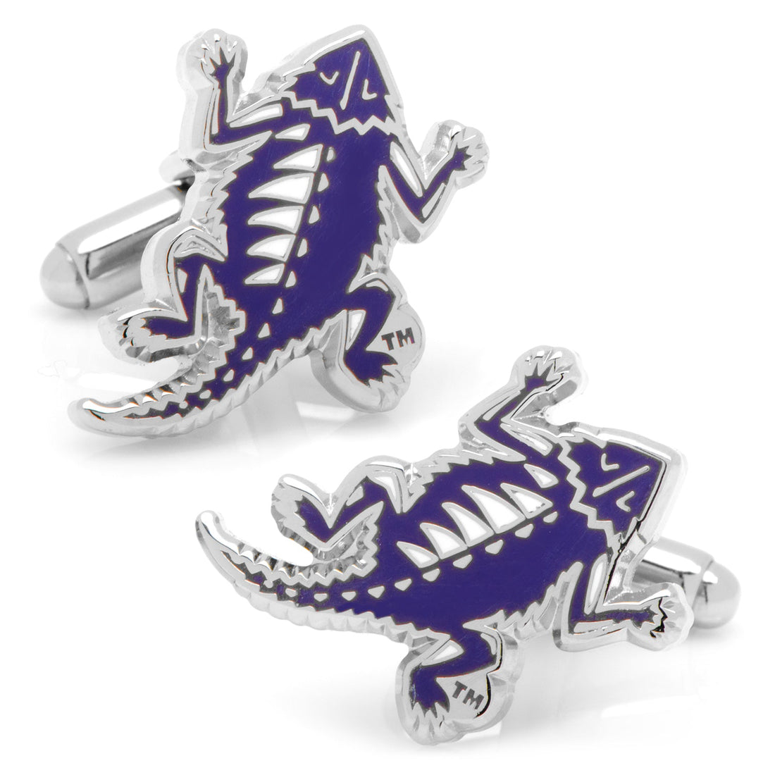 NCAA TCU Horned Frog Throwback Cufflinks by Cufflinks.com