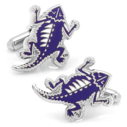 NCAA TCU Horned Frog Throwback Cufflinks by Cufflinks.com