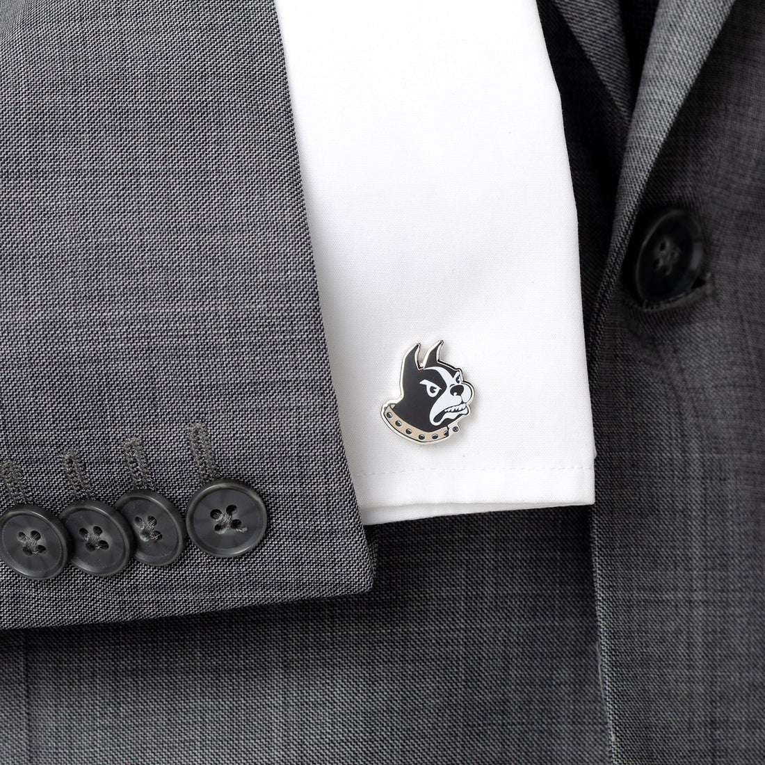 NCAA Wofford College Terrier Mascot Cufflinks by Cufflinks.com